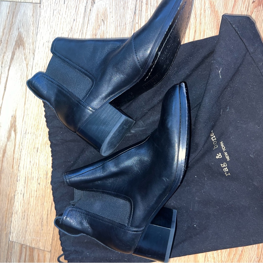 rag & bone Black Ankle Boots 36.5
